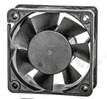 Fan; DC; 24VDC.60x60x25mm; 0.73m3/min; 40.0dB.