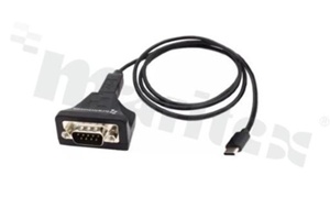 Przemysłowy konwerter USB-C - RS232 z izolacją; temp. pracy: -40+80 st.C; IP50; wymiary: 41 x 38 x 22 mm; złącze USB z zabezpieczeniem przed przypadkowym odłączeniem kabla; w zestawie z kablem USB-B - USB-C 1m