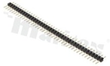 Listwa stykowa do PCB; w rastrze 2.00mm; 1x40 styków; montaż: THT; męska; prosta; jednorzędowe 