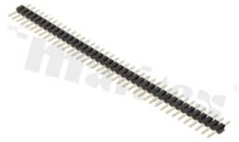 Pin Header; pitch 2.00mm; 1x40 pins; assembly: THT; male; straight; single row