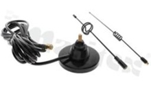 Antena; whip; GSM; 824-2170MHz; 7.0dBi; VSWR<2.0; liniowa; dookólna; RG58; 2.5m; SMA; magnetyczna; fi70x675mm; czarny; IP67