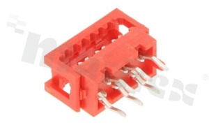 Złącze kablowe do PCB; w rastrze 1.27mm; 6-stykowe; do przewodu wstążkowego AWG#26-#28; 1.5A 230V AC/DC