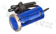Signal lamp; 16.5mm; blue; wire; LED 12VDC