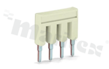 Bridge for 2002 series through-hole terminal blocks; 2-track; light grey; 800V/18A