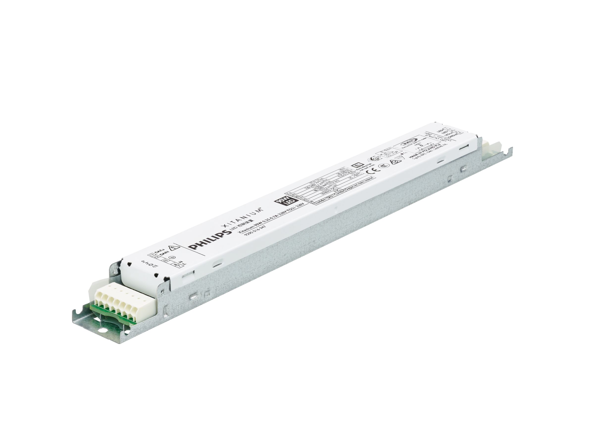 Power supply; LED; DALI; 90W; 50-220V; 0.25-0.7A; 220-240VAC; 186-250VDC; IP20