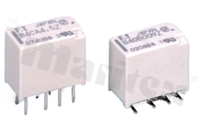 Przekaźnik elektromagnetyczny; prąd znamionowy 2A; napięcie cewki 12V DC; podwójny styk przełączny (DPDT); moc cewki 140mW; 1A/30V DC; 0.3A/125V AC; montaż: SMT