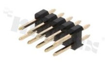 Listwa stykowa do PCB; w rastrze 2.54mm; 2x5 styków; montaż: THT; męska; prosta; dwurzędowa