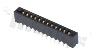 Złącze Non-ZIF do PCB; w rastrze 2.54mm; 10-stykowe; montaż: THT; pionowe