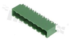 Pluggable terminal block; pitch 5.08mm; 8-ways; male; vertical pin header; closed type; UL 300V/15A; TUV:320V/20A