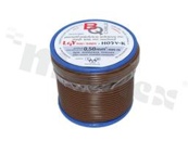 Przewód pojedynczy LGY/H05V-K; z wielodrutową miedzianą żyłą; brązowy; przekrój 0.50mm2; AWG 20; 500V; -40+105 st.C; 25m.