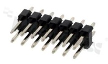 Listwa stykowa do PCB; w rastrze 2.54mm; 2x7 styków; montaż: THT; męska; prosta; dwurzędowa