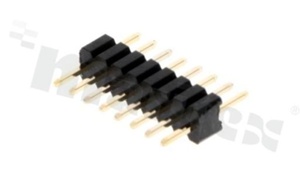 Listwa stykowa do PCB; w rastrze 1,27mm; 1x8 styków; montaż THT; męska; prosta; jednorzędowa 2.6X2.6X7.2
