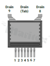 Tranzystor N-MOSFET SiC; unipolarny; 750V; 15mOhmSMD; TSC (U2)