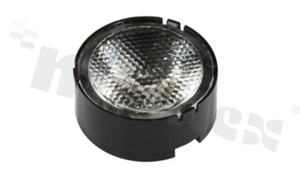 Lens for LED high power; angle: 12.4 degrees ; Number of LEDs: 1; Dimensions: round 22.4mm; Height: 9.86mm; material: PMMA; Fastening: frame