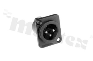 Connector: XLR; socket; male; AC; 15A; 133V; PIN: 3; IP40; straight