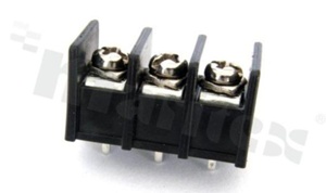 Listwa zaciskowa do PCB; w rastrze 7.62mm; 3-stykowa; pionowa; na przewód 1.5mm2; czarna