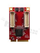 Karta rozszerzeń mPCIe -> 2 porty PoE; temp. pracy: 0+70 st.C