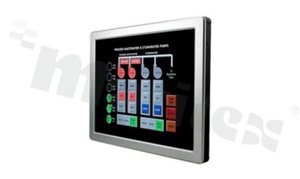 Fanless PanelComputer 15''; IntelCore i3/i5/i7; resistive touch panel; front IP65; 1xCF; 1x SATA; 2xCOM; 1x HDMI; 1x DVI; 2x LAN; 4x USB 2.0; oper. temperature 0+40C; supply 12-19V