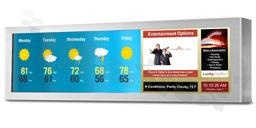 Monitor 38 "; 16.7M colors; 1920x570; brightness 700 nits; contrast 4000: 1; viewing angle 178/178; VGA; Jeck; operating temperature: 0+50C; power supply 12 V DC; VESA