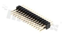 Listwa stykowa do PCB; w rastrze 1,27mm; 2x15 styków; montaż THT; męska; prosta; dwurzędowa; 2.1X3.7X7.8