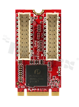 Karta rozszerzeń M.2 -> 2 ekranowane porty LAN; temp. pracy: 0+70 st.C