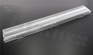 Lens F15860_LINNEA-Z2T25, assymetric angle, W:285x40mm H:10.3mm, for LED High Power CREE XP-E , LEDIL