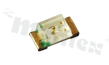 LED Indicator; SMD; 0603; yellow; 584-596nm; 120-300mcd/20mA; 1.6-2.4V; water clear; 140 degrees; 1.6x0.8x07mm
