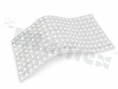 LED strip; Tile type; vertical&horizontal bending; cool white 6500K; CRI min. 90; 24V; 500x250 mm; 180LED/piece; 10 W; IP20; cut every 50mm/83.3mm; buttons entry; 0.5 m piece