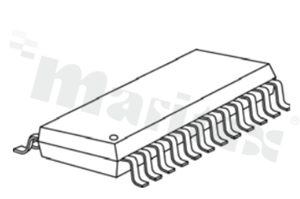 Integrated system, driver LED; housing: SOP24L-300-1.00; number of channels: 16; output current: 2-30mA; supply voltage: 3-5.5V