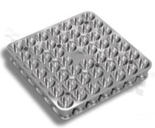 Reflector for LED high power; angle: 8 degrees ; Number of LEDs: 48; Dimensions: 144.98x144.98mm; Height: 30.5mm; material: PC; aluminium; Fastening: screw