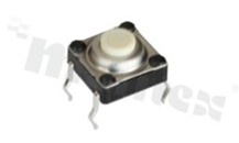 Przełącznik Tact Switch; SMD; wymiary korpusu: 7.2x7.2; h=4.3mm; wodoszczelny; o sile nacisku 200gf; przycisk okrągły