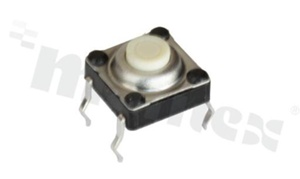 Tact Switch; SMD; dimensions: 7.2x7.2; h=4.3mm; waterproof; operating force 200gf; button: round