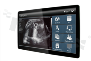 Fanless medical panelComputer 21.5'' FullHD; IntelCeleron 3955U 6th Gen; 4GB RAM; 32GB SSD; IP65 front; 2xCOM; 2x LAN; HDMI; LVDS; 6x USB; barcode scanner; 2x mPCIe