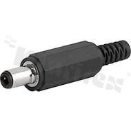 AC/DC power connectors; Male; Cable, Free Hanging; Solder; -20 deg.C - 70 deg.C