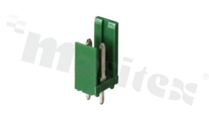 Złącze do PCB; 2-stykowe; w rastrze 3.96mm; męskie; pionowe; zielone