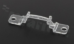 Holder C14751_FLORENCE-1R-CLIP-C for lenses Ledil Florence, Florentina series, dim: 45x9,0mm, heigh 8,4mm, clear, PC, Ledil
