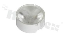 Soczewka do diod LED high power; kąt rozsyłu: 31 stopni FWHM; ilość diod: 1; rozmiar: okrąg 22.40mm; wysokość: 9.13mm; rodzaj materiału: PMMA; sposób mocowania: taśma