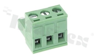 Listwa zaciskowa rozłączalna; w rastrze 5.08mm; 3-torowa; żeńska; na przewód 2.5mm2 (28-12AWG); kierunek wtykania równoległy do osi przewodu; styki z fosforobrązu; stalowa klatka przewodu; UL 300V/15A