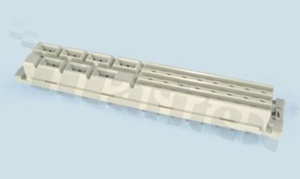 Złącze DIN; typu H/F; żeńskie; 7+24 styki; proste; L=4mm; snap-in