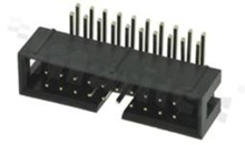 Złącze do PCB; w rastrze 2.54mm; 20-stykowe; montaż: THT; męskie; kątowe