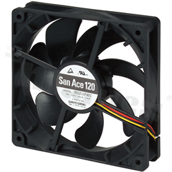 Fan; DC; 12VDC; 120x120x25mm; 1.36m3/min; 17.0dB.