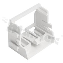 Adapter; for 10-wire connectors from 221 series; 4mm2; screw mounting; screw mounting; white