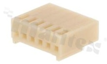 Crimp terminal housing; pitch 2.54mm; 6-contacts; female; applicable wire AWG#22-28; 250V/3A