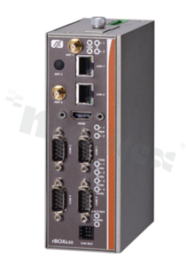 Industrial fanlessComputer; HeavyIndustrualCE; FCC Part 18; EN60950; UL508; IP30; ARMCortex-A9 RISCCPU 800MHz; RAM 1GB; 4xCOM; 1xUSB-OTG; 2xLAN-isolated; 2xCanBus; 8xIN/OUT DIO-isolated; 1xHDMI; oper. temperature -40+70C; supply 12-48V