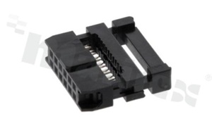 IDC connector; pitch 2.00mm; 12-contacts; female; for ribbon cable AWG#26-#28