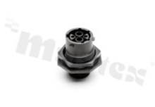 Amphenol Aquarius receptacle; 4pins(2+2); female insert; 23A&7.5/ 5A; shell size 12; contact size: 2x 20; 2x2.5; contacts sold separately; silicone rubber seal; IP68/69k