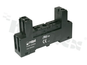 Socket for relay RM87N; 5 PIN; 12A; mounting: panel, DIN; 12A/300VAC