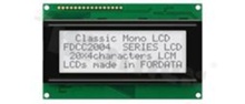 Display LCM; LCD character; 20x4 chars; FSTN positive white; white LED; view 06:00; screen 76x25.2mm; UV filter; additional font English-Japanese