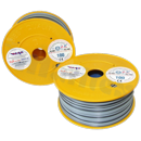 Single wire LGY/H05V-K; with copper multi-strand; grey/black; cross section 1.00mm2; AWG 17; 500V; -40+105 deg.C; 100m.