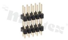 Pin Header; pitch 2.54mm; 2x5 pins; assembly: THT; male; straight; double row 2-level; 6.0/10.4/3.0mm